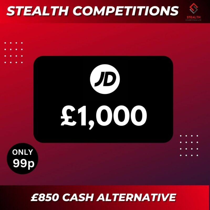£1,000 JD VOUCHER Stealth Competitions